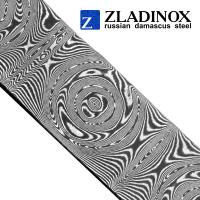 Дамасская сталь ZLADINOX ZD-1407 (узор "большая роза")