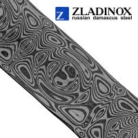 Дамасская сталь ZLADINOX ZD-0805 (узор "средняя роза")