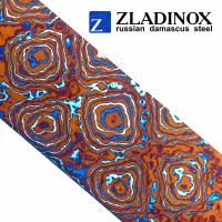 Титановый дамаск ZLADINOX ZlaTi (узор "пирамида") - торговая марка Zladinox