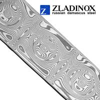 Дамасская сталь ZLADINOX ZD-0801 (узор "малая роза") - торговая марка Zladinox