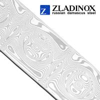 Дамасская сталь ZLADINOX ZDI-Vanadis (узор "малая роза") - торговая марка Zladinox
