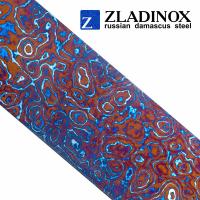 Титановый дамаск ZLADINOX ZlaTi (узор "дикий") - торговая марка Zladinox