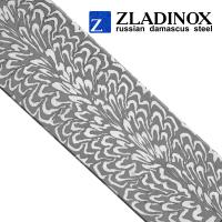 Дамасская сталь ZLADINOX ZDI-1014 (узор "перо") - торговая марка Zladinox