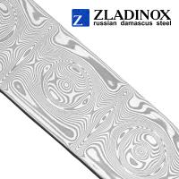 Дамасская сталь ZLADINOX ZDI-1014 (узор "малая роза") - торговая марка Zladinox