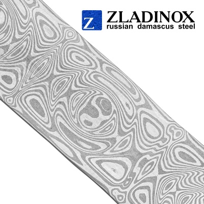 Дамасская сталь ZLADINOX ZDI-1416 (узор "средняя роза") - торговая марка Zladinox