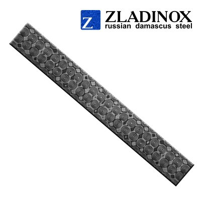Дамасская сталь ZLADINOX ZD-0803 (узор "пирамида NEW") - торговая марка Zladinox