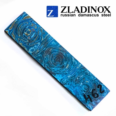 Титановый дамаск ZLADINOX ZlaTi (узор "большая роза") - торговая марка Zladinox