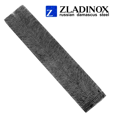 Дамасская сталь ZLADINOX ZD-0805 (узор "перо") - торговая марка Zladinox