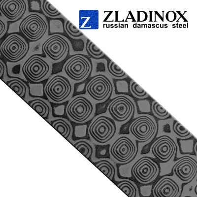 Дамасская сталь ZLADINOX ZD-0803 (узор "пирамида NEW") - торговая марка Zladinox
