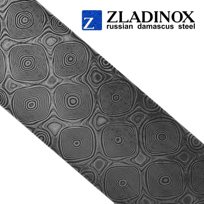 Дамасская сталь ZLADINOX ZD-0803 (узор "пирамида") - торговая марка Zladinox