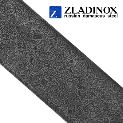 Дамасская сталь ZLADINOX ZD-0803 (узор "дикий") - торговая марка Zladinox