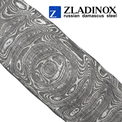 Дамасская сталь ZLADINOX ZDI-1014 (узор "большая роза") - торговая марка Zladinox