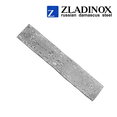 Дамасская сталь ZLADINOX ZD-0801 (узор "средняя роза") - торговая марка Zladinox