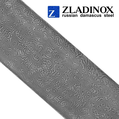 Дамасская сталь ZLADINOX ZDI-1016 (узор "дикий") - торговая марка Zladinox