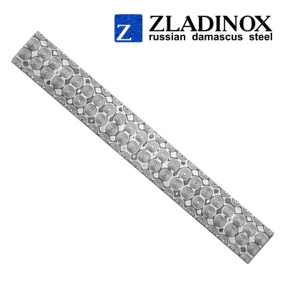 Дамасская сталь ZLADINOX ZDI-1416 (узор "пирамида NEW") - торговая марка Zladinox