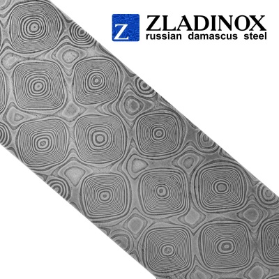Дамасская сталь ZLADINOX ZDI-1416 (узор "пирамида") - торговая марка Zladinox