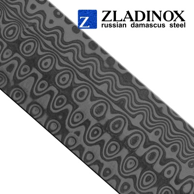 Дамасская сталь ZLADINOX ZD-0801 (узор "капля") - торговая марка Zladinox