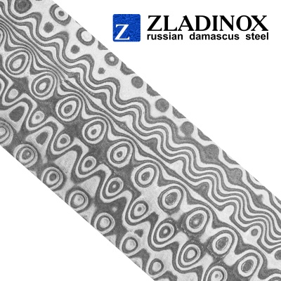Дамасская сталь ZLADINOX ZDI-1016 (узор "капля") - торговая марка Zladinox
