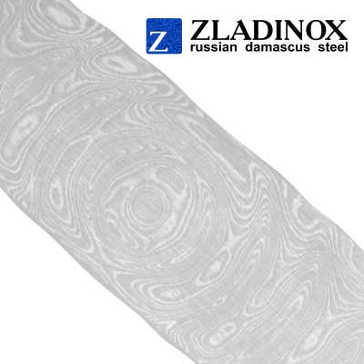 Дамасская сталь ZLADINOX ZDI-Vanadis (узор "большая роза") - торговая марка Zladinox