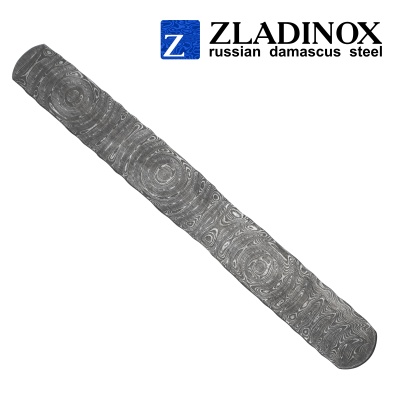 Дамасская сталь ZLADINOX ZDI-1014 (узор "большая роза") - торговая марка Zladinox