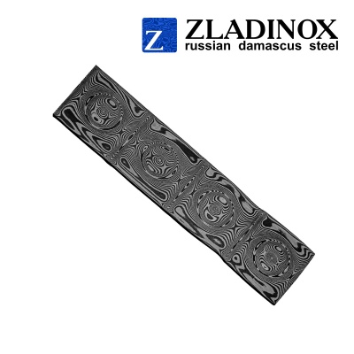 Дамасская сталь ZLADINOX ZD-0805 (узор "малая роза") - торговая марка Zladinox